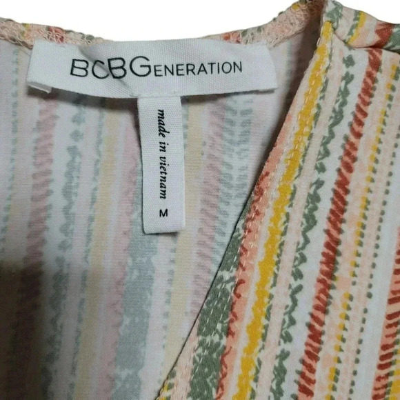 BCBGENERATION size M romper v neck sleeveless multicolor women's - Picture 6 of 12